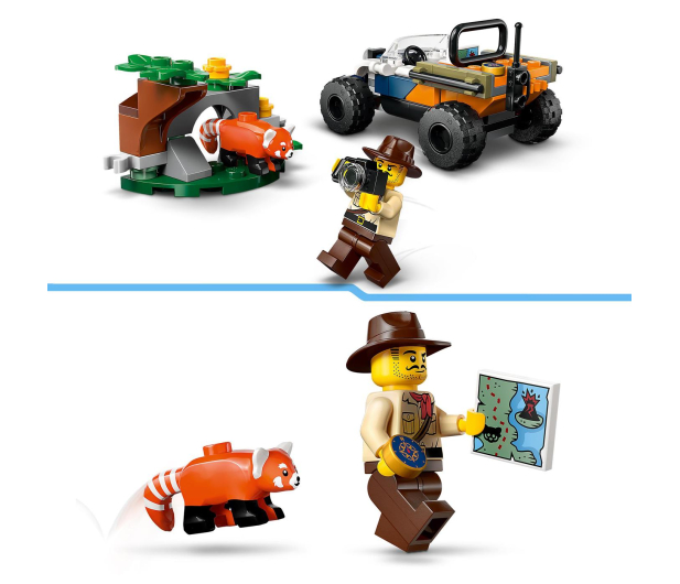 LEGO CITY 60424 Quad badacza dżungli z pandą czerwoną - 1248582 - zdjęcie 4